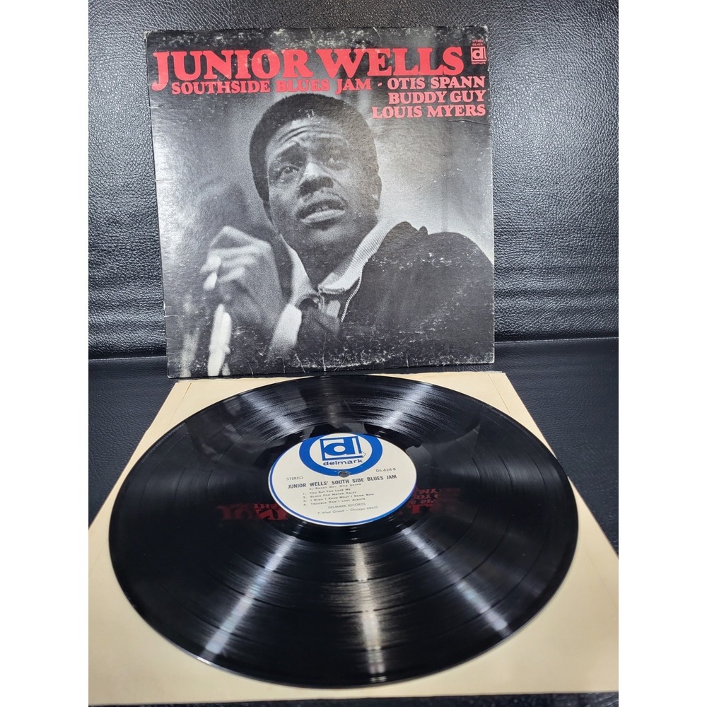 Junior Well Southdide Blues‎ Jam Delmark 1970 DS-628 Stereo Vinyl LP Clean Great